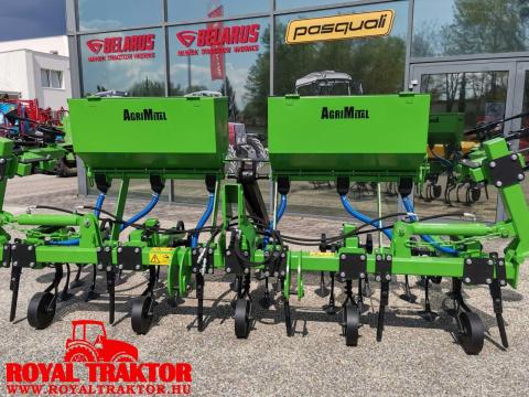 AGRIMETAL 6 SOROS SZEMES SORKÖZMŰVELŐ KULTIVÁTOR - MŰTRÁGYA TARTÁLLYAL