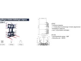 Függőleges tüskés bálafogó csipesz - FK Machinery - MAXI