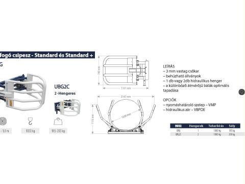 Bálafogó csipesz - FK Machinery - STANDARD PLUS Bálafogó csipesz - FK Machinery - STANDARD PLUS