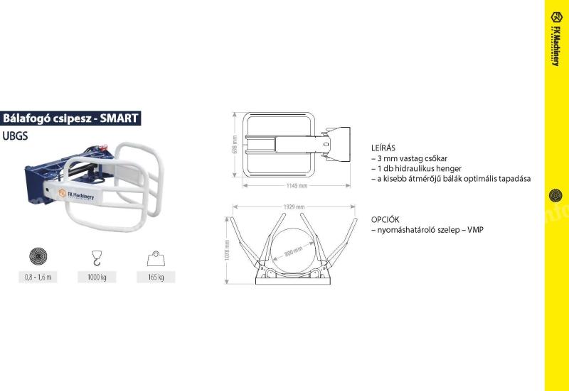 Bálafogó csipesz - FK Machinery - SMART