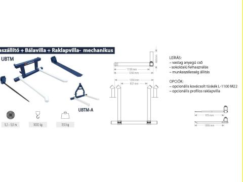 Bálaszállító 3 az 1-ben - mechanikus – FK Machinery Bálaszállító 3 az 1-ben - mechanikus – FK Machinery
