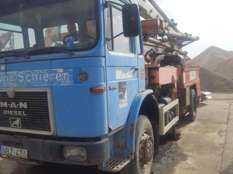 MAN 4x4 betonpumpa eladó MAN 4x4 betonpumpa eladó