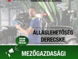 Mezőgazdasági szervizszerelő DERECSKE