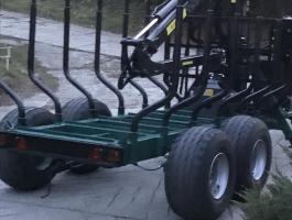 IGJ Agromax ERD 75 HD3063 Erdészeti Pótkocsi daruval