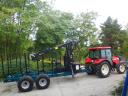 IGJ Agromax ERD 75 HD3063 Erdészeti Pótkocsi Daruval