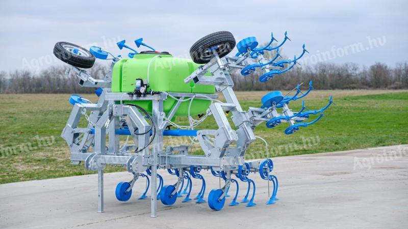 Horganyzott kultivátor folyékony műtrágya kijuttatóval