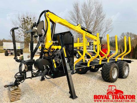 HYDROFAST H11 erdészeti kiközelítő kocsi - 7m daruval - ROYAL TRAKTOR HYDROFAST H11 erdészeti kiközelítő kocsi - 7m daruval - ROYAL TRAKTOR