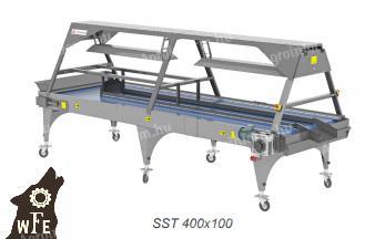 DOMASZ SST szalagos válogató asztalok eladók a Wolfoodengineering Kft kínálatában