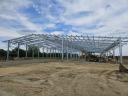 30x50x5 méteres horganyzott csarnokváz szerkezet eladó