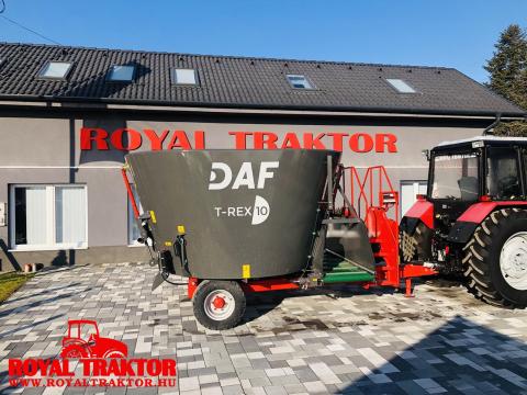 DAFF T-REX 10V - TAKARMÁNYKEVERŐ ÉS KIOSZTÓKOCSI - RAKTÁRKÉSZLETRŐL DAFF T-REX 10V - TAKARMÁNYKEVERŐ ÉS KIOSZTÓKOCSI - RAKTÁRKÉSZLETRŐL