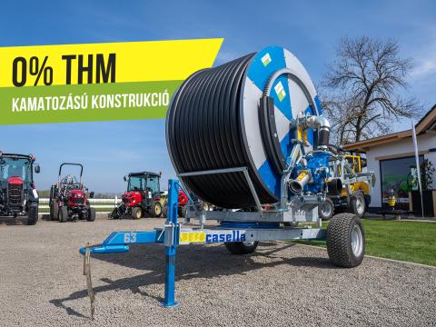 Forgózsámolyos öntöződob (választható csővel) - Casella HY-TURB XS - 0 % THM Forgózsámolyos öntöződob (választható csővel) - Casella HY-TURB XS - 0 % THM