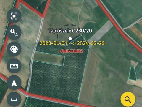 Eladó szántóföld Tápiószelén, 4803 m² Eladó szántóföld Tápiószelén, 4803 m²