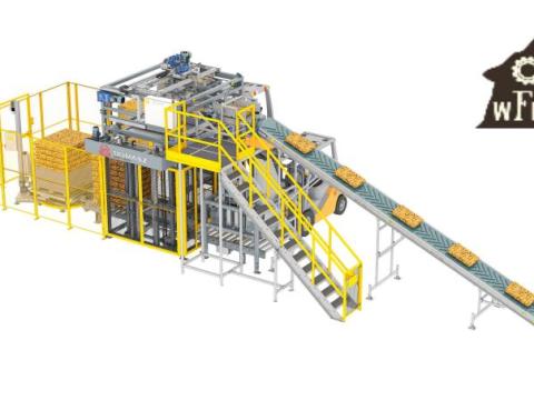 DOMASZ nagyhatékonyságú komplett palettázó rendszer eladó a Wolfoodengineering Kft kínálat DOMASZ nagyhatékonyságú komplett palettázó rendszer eladó a Wolfoodengineering Kft kínálat