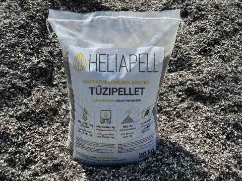 Napraforgóhéj pellet HELIAPELL – biomassza fűtőanyag, közvetlenül a gyártótól
