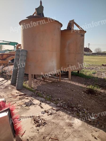 8 m³-es keverőtartályok tejüzemből – készleten több száz tartály