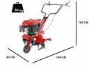 Rotációs kapa 6 kapatag Kultivátor 150cm³ Rotakapa 3.4Le Kapálógép * Einhell GC-MT 2560 LD