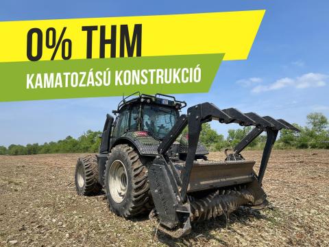 Erdészeti szárzúzó, zúzó, mulcsozó (fixfogas) 225 cm / Delta XL Black Grizzly - 0 % THM