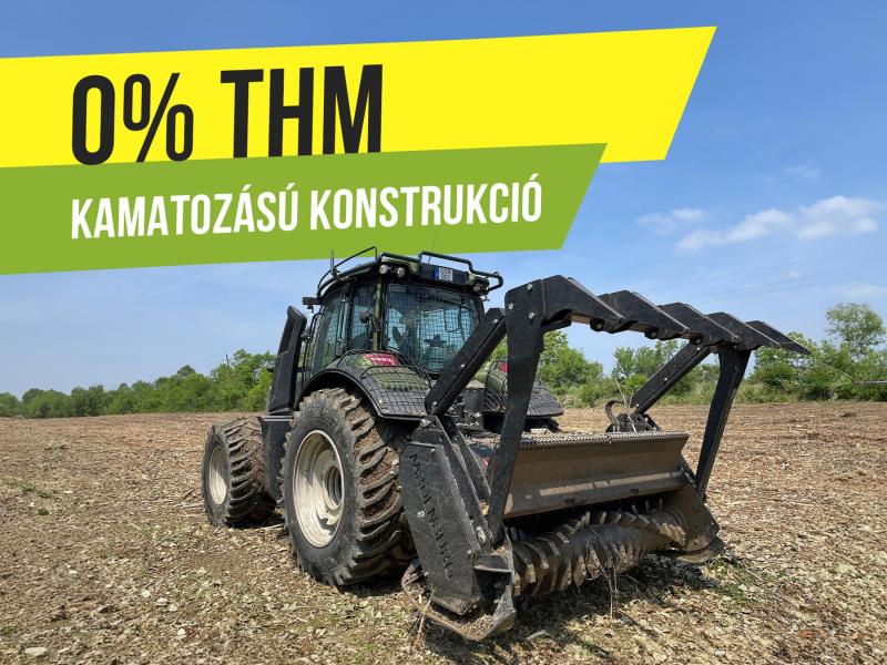 Erdészeti szárzúzó, zúzó, mulcsozó (fixfogas) 225 cm / Delta XL Black Grizzly - 0 % THM