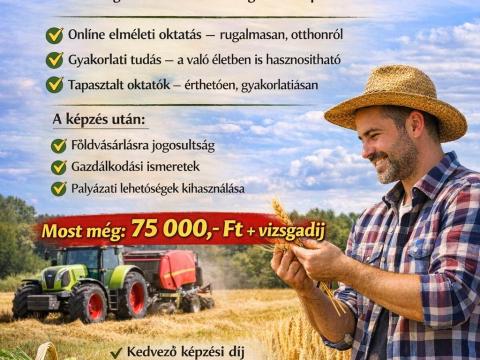 Aranykalászos gazda képzés online formában