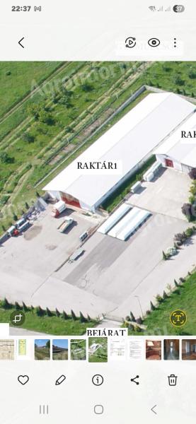 Kiadó 942 nm-es csarnok Székesfehérvár közelében
