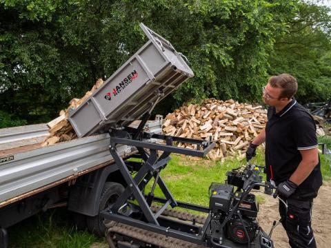 Magasemelésű hernyótalpas minidömper - JANSEN RD-800pro