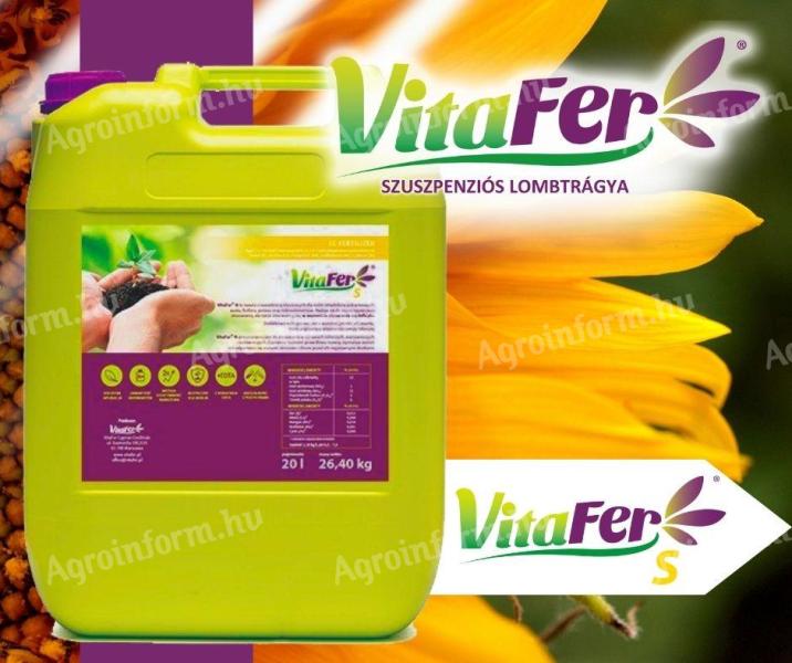 VitaFer S lombtrágya nitrogén műtrágya oldat mikroelemekkel kiegészítve