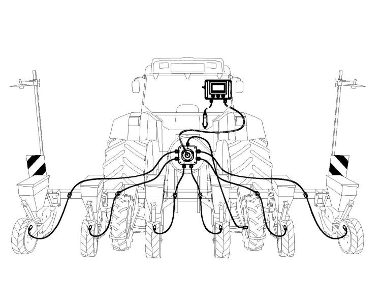 Vetésellenőrző monitor szemenkénti vetőgépre (SPC,  IH,  Kuhn,  Monosem)