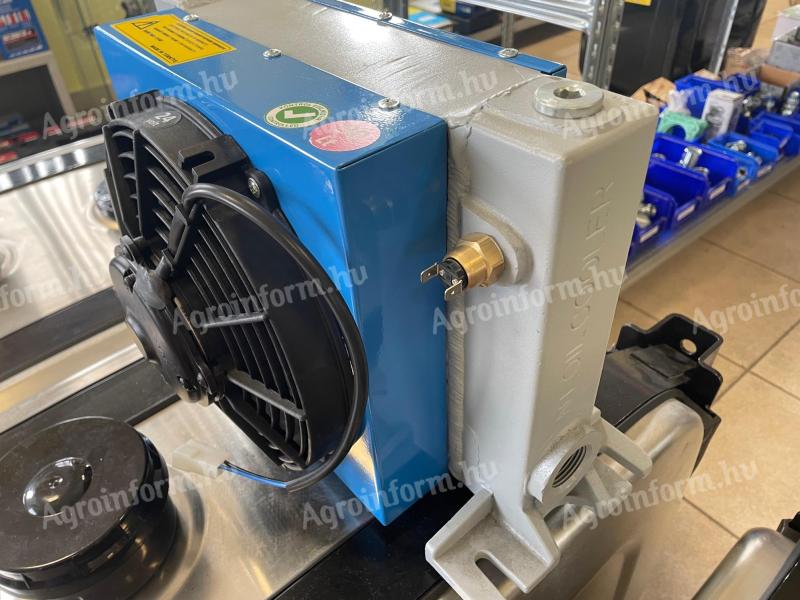 Hidraulika olajhűtő ventillátorral 12V-24V 90l 130l