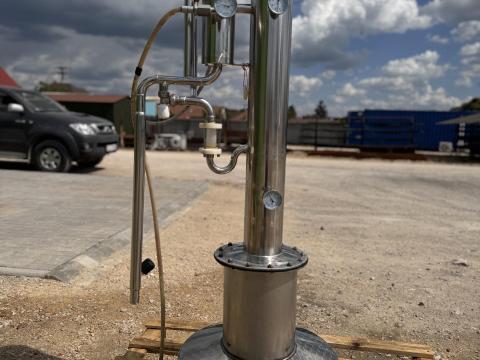 Rozsdamentes aromatorony pálinkafőzőhöz Rozsdamentes aromatorony pálinkafőzőhöz