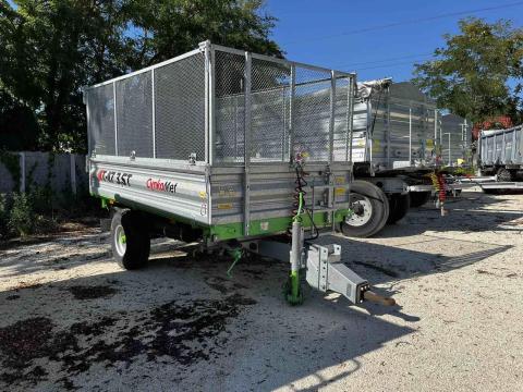 CYNKOMET - 3, 5T EGYTENGELYES PÓTKOCSI - RAKTÁRKÉSZLETRŐL - 5 ÉV GARANCIA