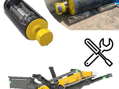 RUBBLE MASTER törőgép,  osztályozógép futószalagmotor javítás,  dobmotor javítás RUBBLE MASTER törőgép,  osztályozógép futószalagmotor javítás,  dobmotor javítás