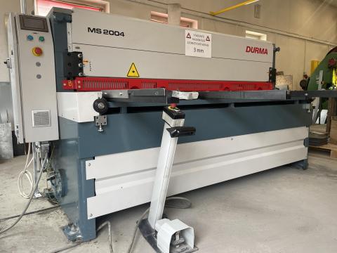 DURMA MS 2004 NC hajtóműves lemezolló újszerű állapotban eladó DURMA MS 2004 NC hajtóműves lemezolló újszerű állapotban eladó