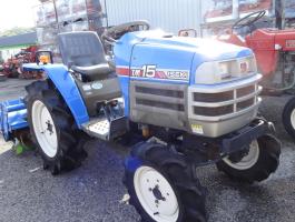Iseki TM15D japán kis traktor talajmaróval