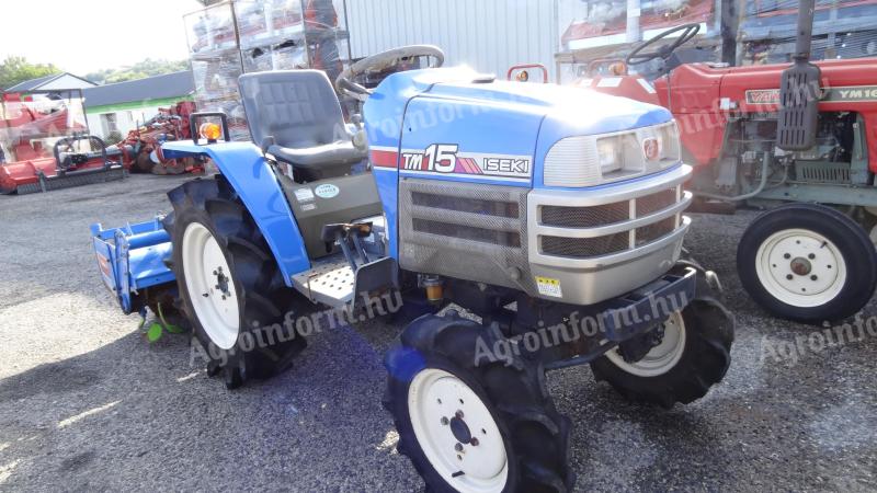 Iseki TM15D japán kis traktor talajmaróval