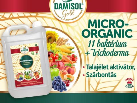 Damisol Gold Microorganic - Talajélet Koncentrátum,  tarlóbontás - AÖP 2 pont Damisol Gold Microorganic - Talajélet Koncentrátum,  tarlóbontás - AÖP 2 pont
