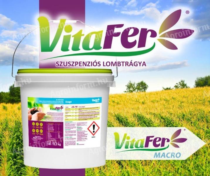 VitaFer Macro magas tápanyagtartalmú NPK szuszpenziós lombtrágya (10 liter)