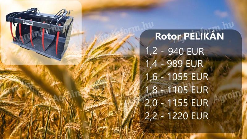 AgriCom Pelikan trágyakanál 120-220 cm