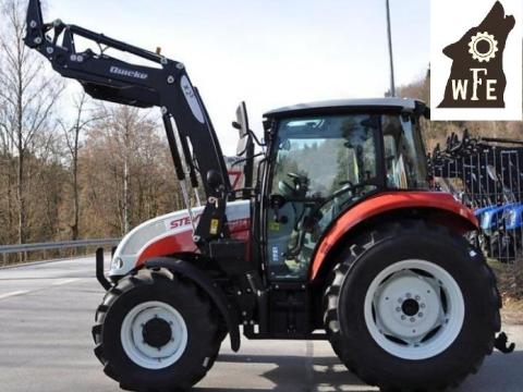 Steyr Kompakt 4055 S 54 LE traktor homlokrakodóval készletről eladó Steyr Kompakt 4055 S 54 LE traktor homlokrakodóval készletről eladó