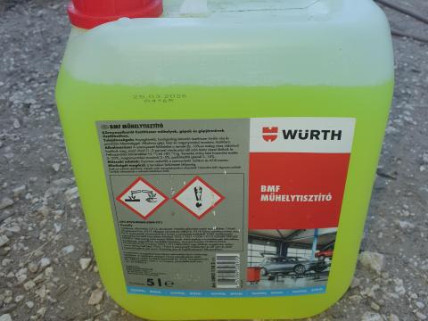 Akció Würth BMF műhelytisztító 5 literes kannás zsíroldó motor blokk mosó,  nem brigéciol Akció Würth BMF műhelytisztító 5 literes kannás zsíroldó motor blokk mosó,  nem brigéciol