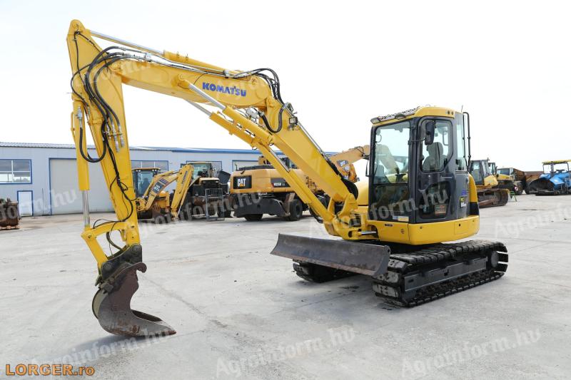 Komatsu PC80 MR-3 gumitalpas kotró