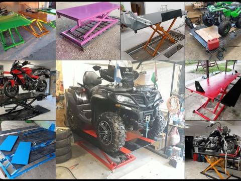 Motor,  quad,  kisgép és egyedi emelők Motor,  quad,  kisgép és egyedi emelők
