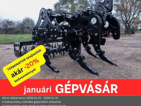 GÉPVÁSÁR -20% I TERMINATOR I 5 kés, 65 cm munkamélység I 2,5 m munkaszélesség GÉPVÁSÁR -20% I TERMINATOR I 5 kés, 65 cm munkamélység I 2,5 m munkaszélesség