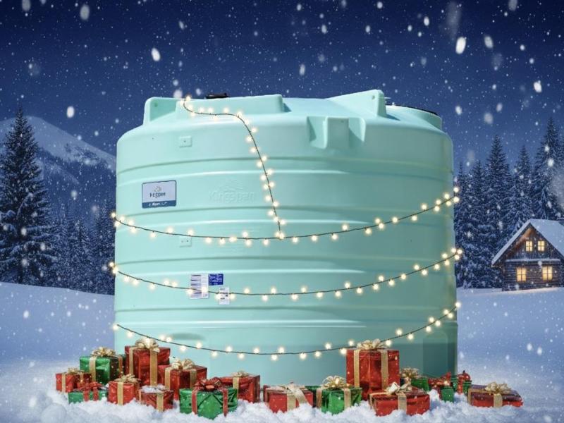 Prémium átlátszó Nitrosol tartály,  alacsony,  22 000 literes,  új modell – Kingspan AgriMaster KARÁCSONY EXTRÁKKAL