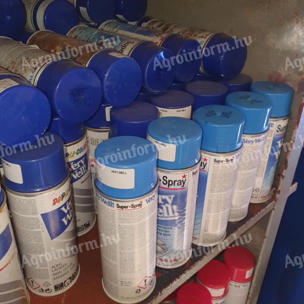 Színes festék spray veri well 400 ml kék,  piros,  sárga,  narancs