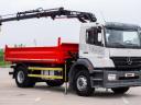 Mercedes - Benz AXOR 1829 - Billenőplatós - Darugémes teherautó EURO 4