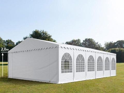 Professzionális rendezvénysátor 8x12 m,  PVC 800 fehér,  erősített szerkezettel,  padlóval Professzionális rendezvénysátor 8x12 m,  PVC 800 fehér,  erősített szerkezettel,  padlóval