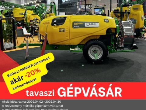 GÉPVÁSÁR -20% I BADILLI Ranger I axiálventilátoros permetező