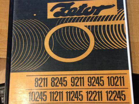 Zetor gépkönyv Zetor gépkönyv