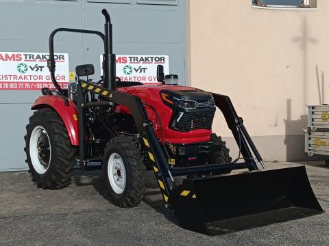 Új AMS554 szervokormányos,  irányváltós,  összkerekes 55 LE traktor homlokrakodóval Új AMS554 szervokormányos,  irányváltós,  összkerekes 55 LE traktor homlokrakodóval