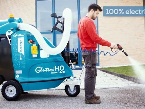Glutton H2O Perfect gyalogkíséretű hulladékszívó és fertőtlenítő berendezés Glutton H2O Perfect gyalogkíséretű hulladékszívó és fertőtlenítő berendezés
